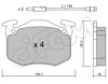CIFAM 822-090-0 Brake Pad Set, disc brake